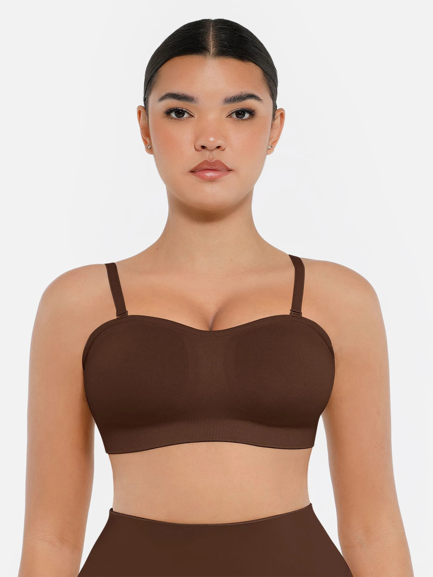 MyCurve Seamless Strapless Anti-Slip Bra With Removable Pads