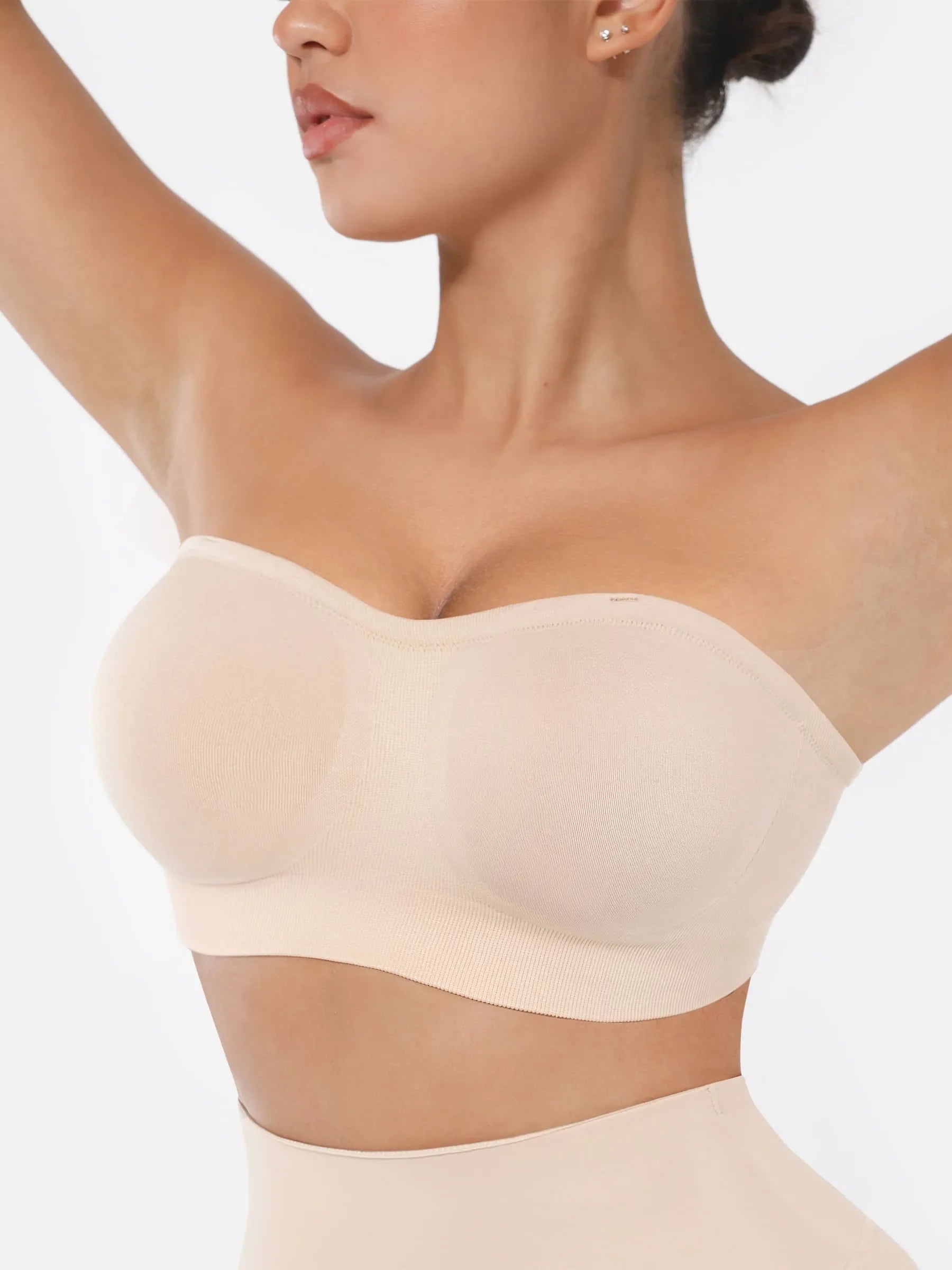 MyCurve Seamless Strapless Anti-Slip Bra With Removable Pads
