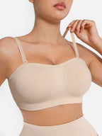 MyCurve Seamless Strapless Anti-Slip Bra With Removable Pads