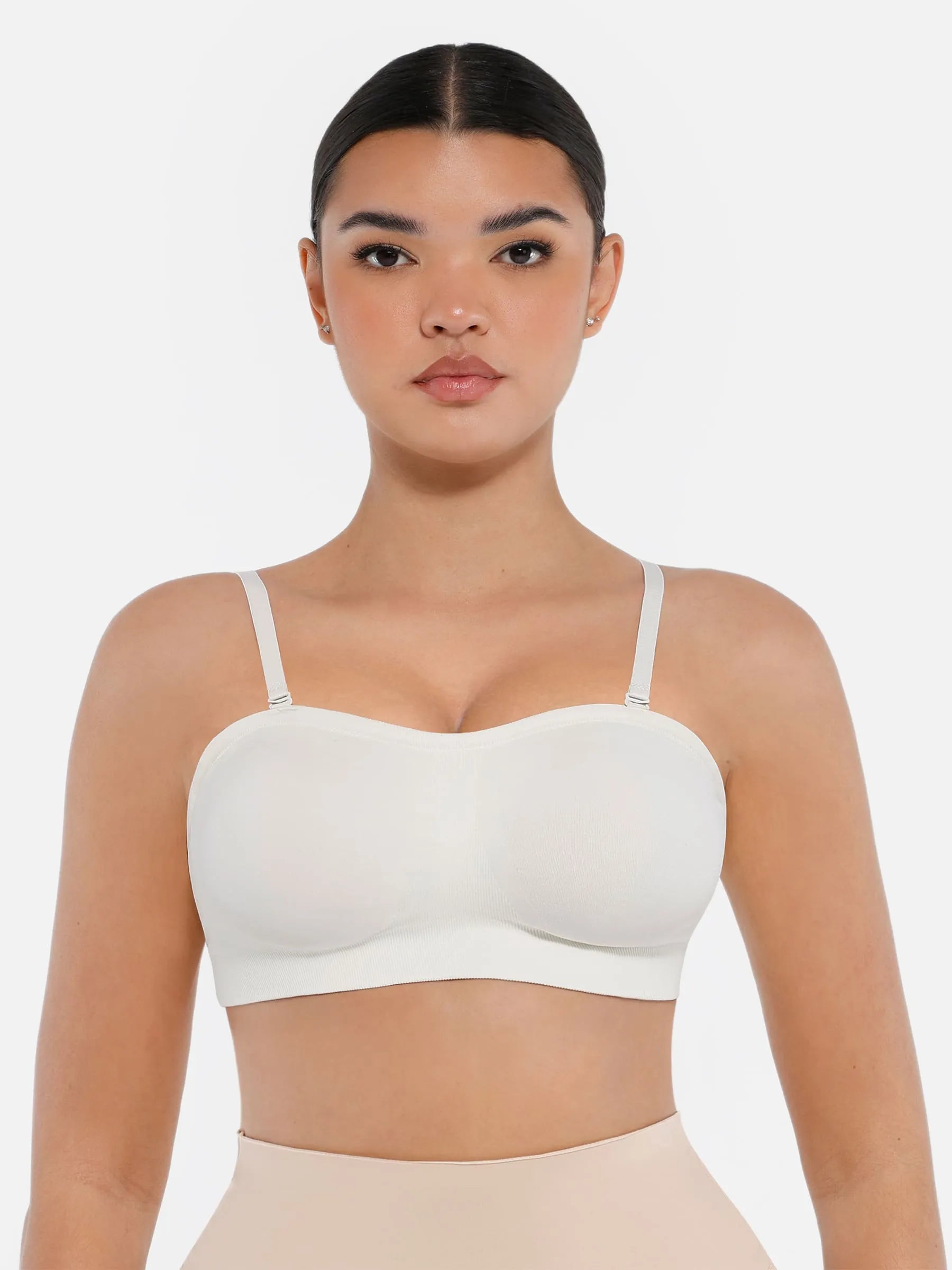 MyCurve Seamless Strapless Anti-Slip Bra With Removable Pads