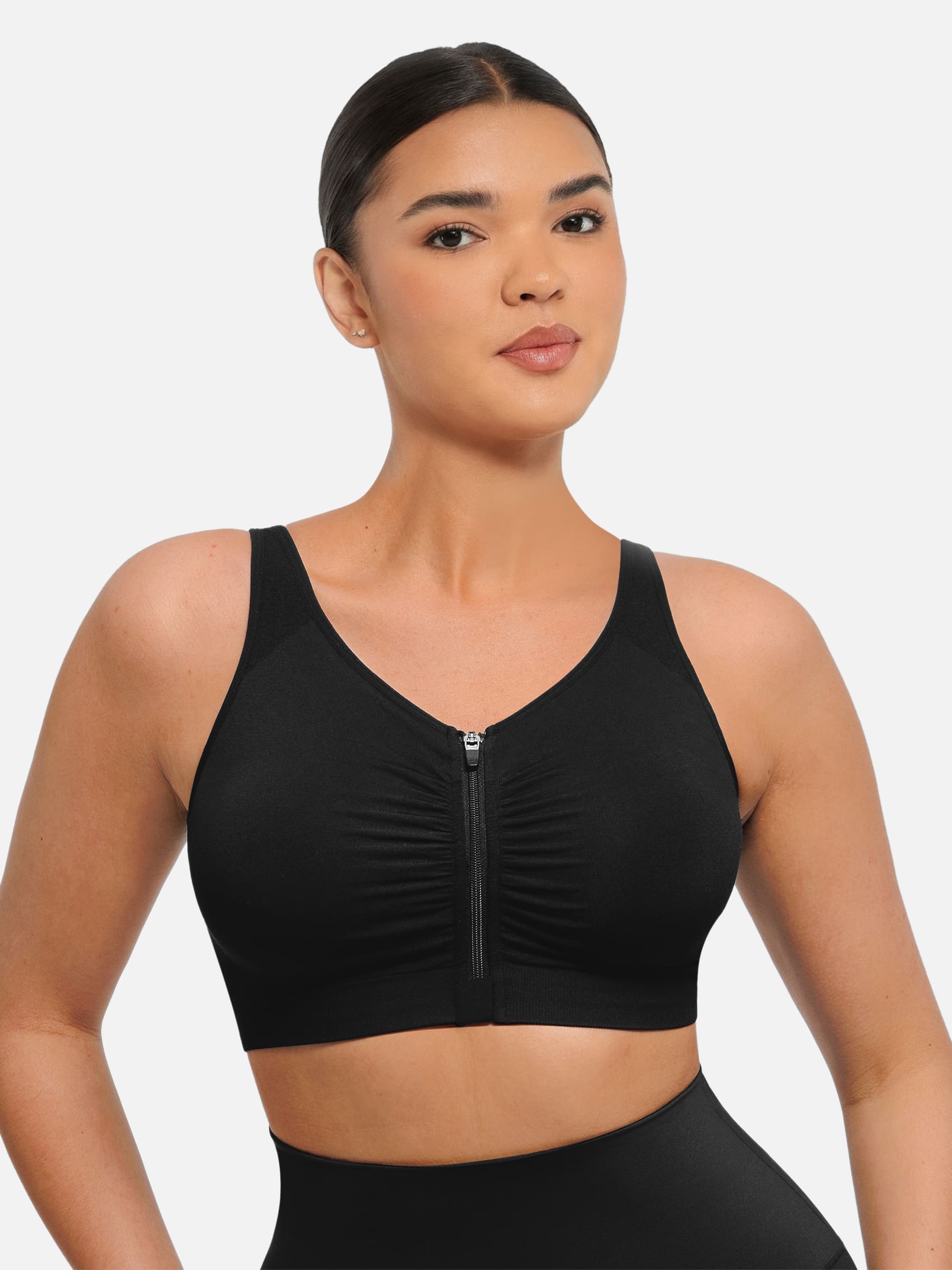 MyCurve Seamless Front-Opening Zipper Bra