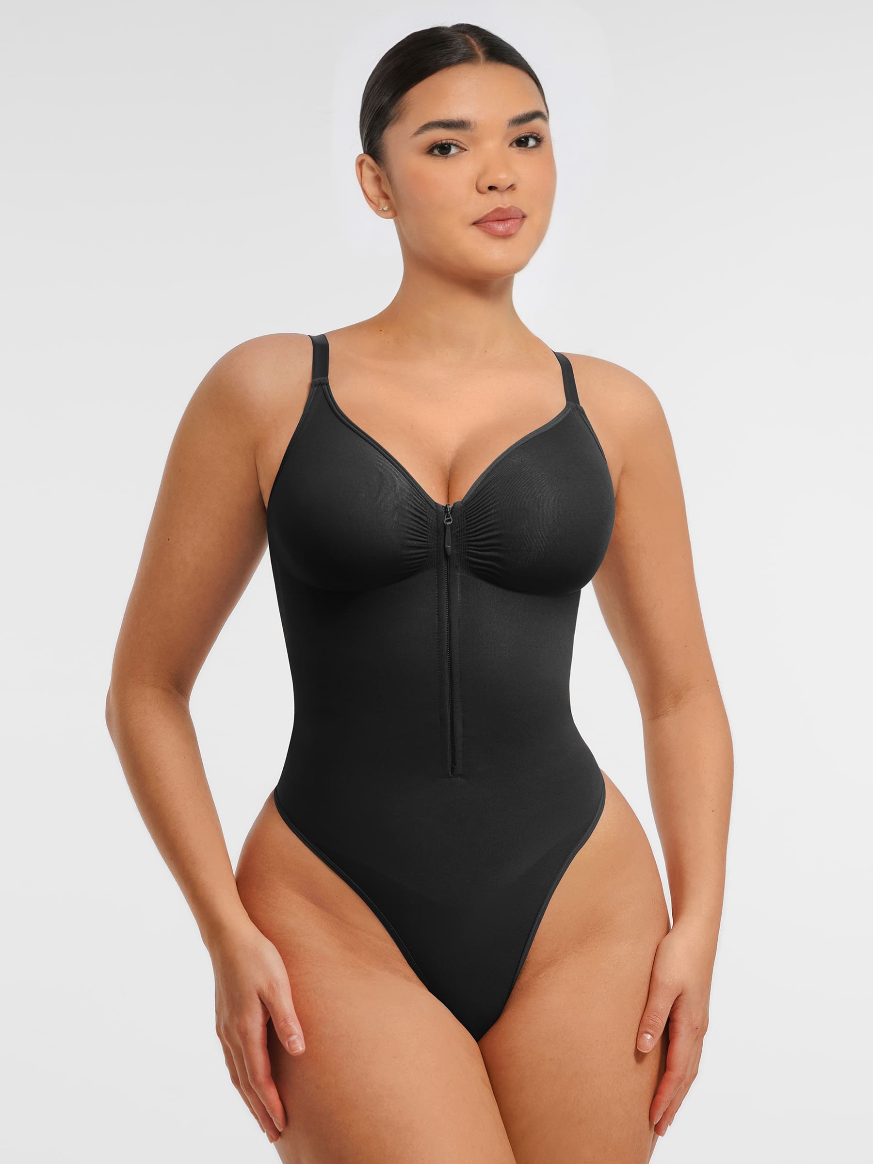 MyCurve Tummy Control Seamless Zipper Shaping Bodysuit