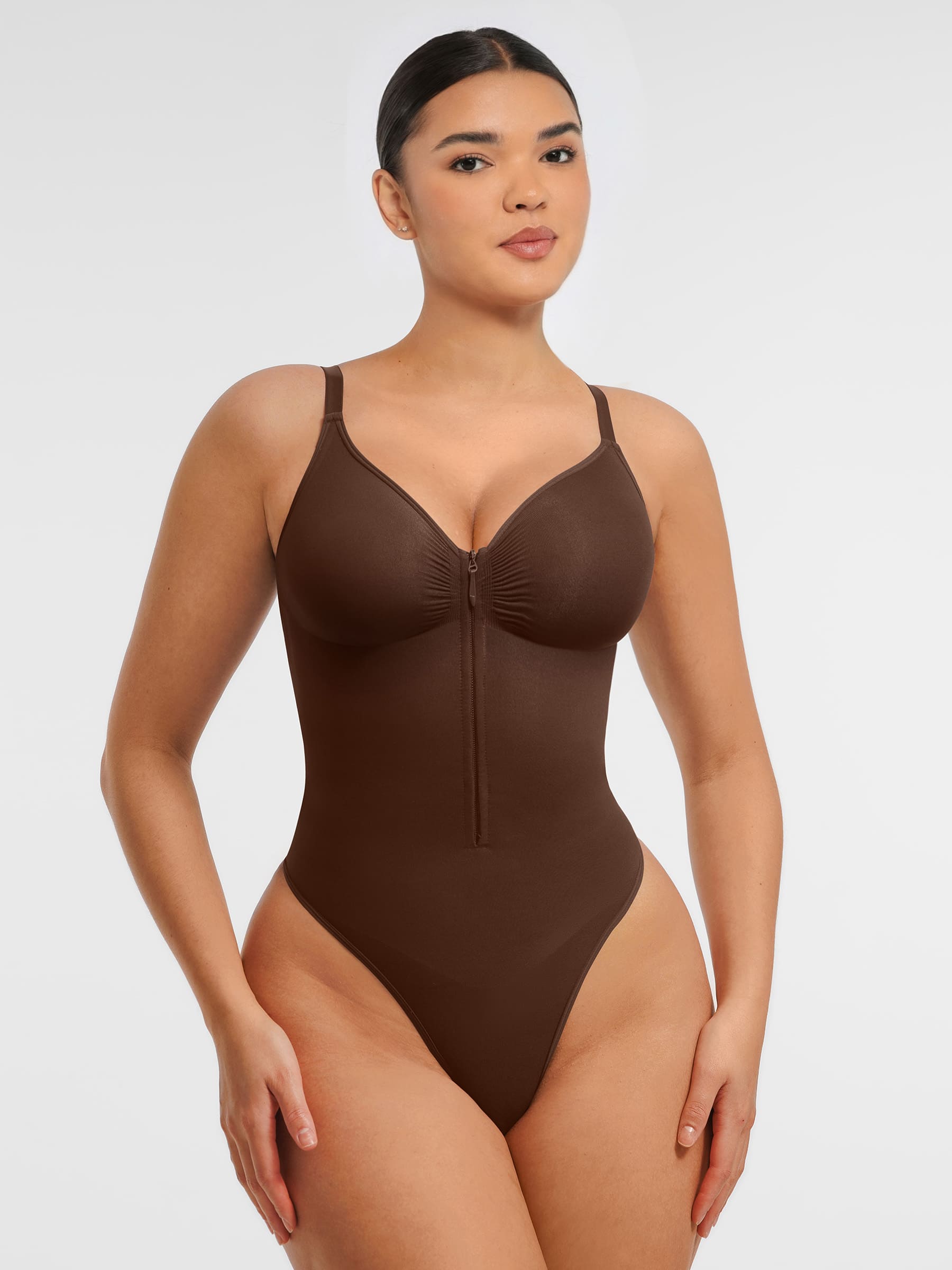 MyCurve Tummy Control Seamless Zipper Shaping Bodysuit