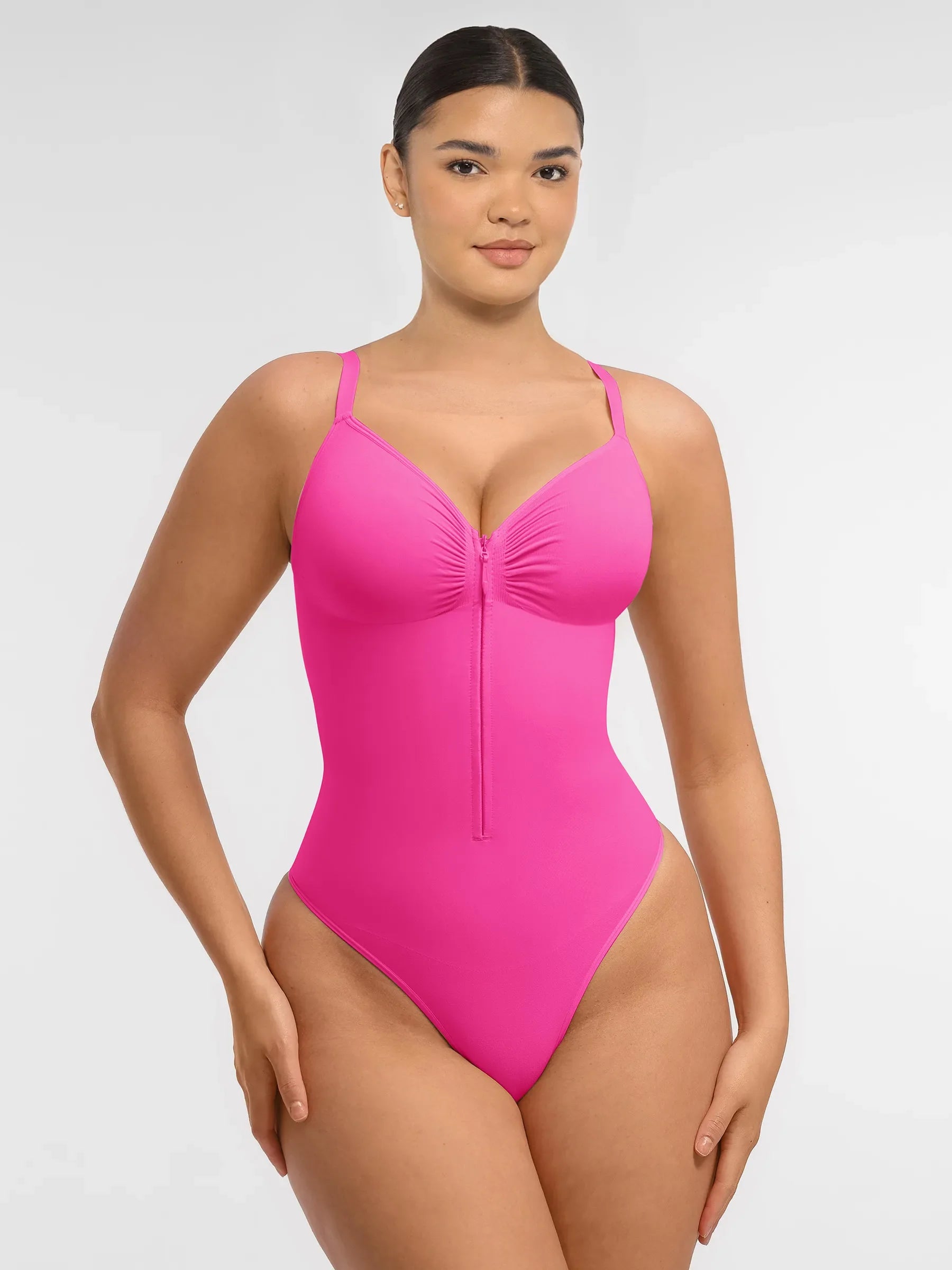 MyCurve  Seamless Shaping Tummy Control Zipper Bodysuit