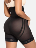 MyCurve Patterned Lace Breathable Shapewear Shorts