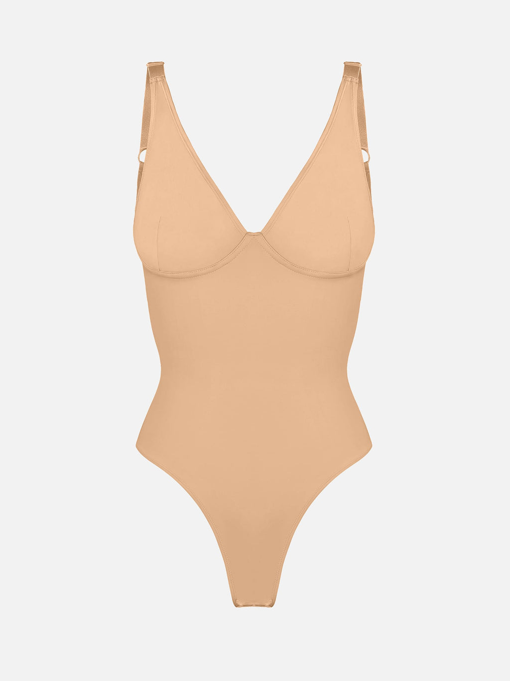 MyCurve Deep V Neck Tummy Control Shapewear Bodysuit