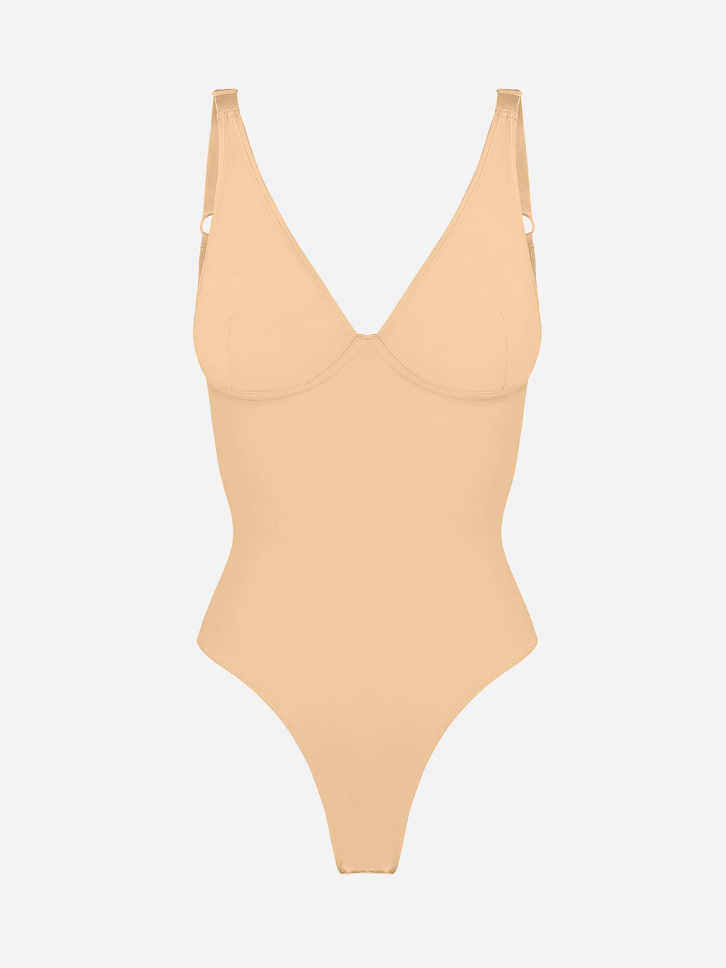 MyCurve Deep V Neck Tummy Control Shapewear Bodysuit