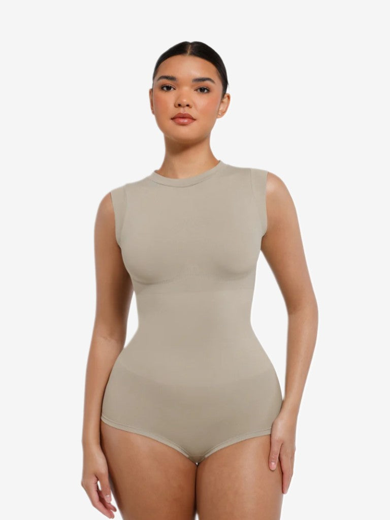 MyCurve High Neck Sleeveless Bodysuit