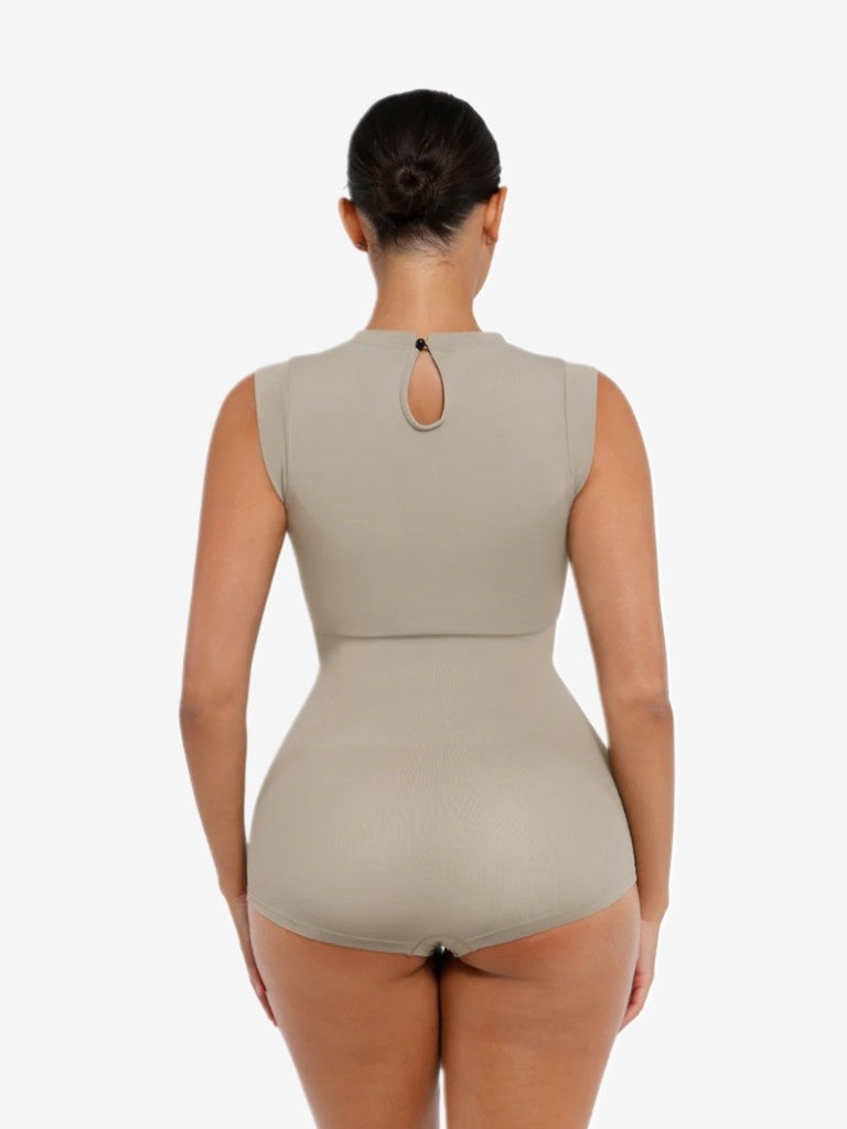MyCurve High Neck Sleeveless Bodysuit