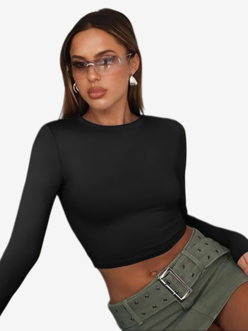 Camiseta MyCurve de manga larga efecto mantequilla