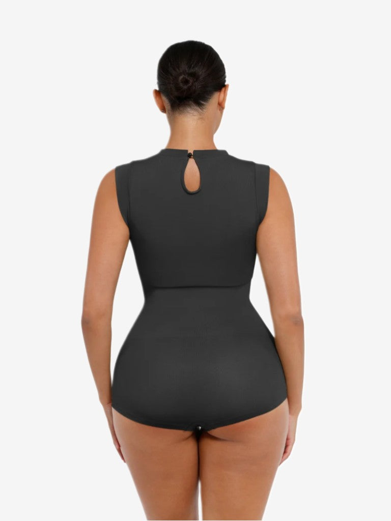 MyCurve High Neck Sleeveless Bodysuit