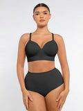 Ensemble MyCurve soutien-gorge push-up sans armatures & culotte gainante taille haute sans coutures