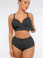 Ensemble MyCurve soutien-gorge push-up sans armatures & culotte gainante taille haute sans coutures