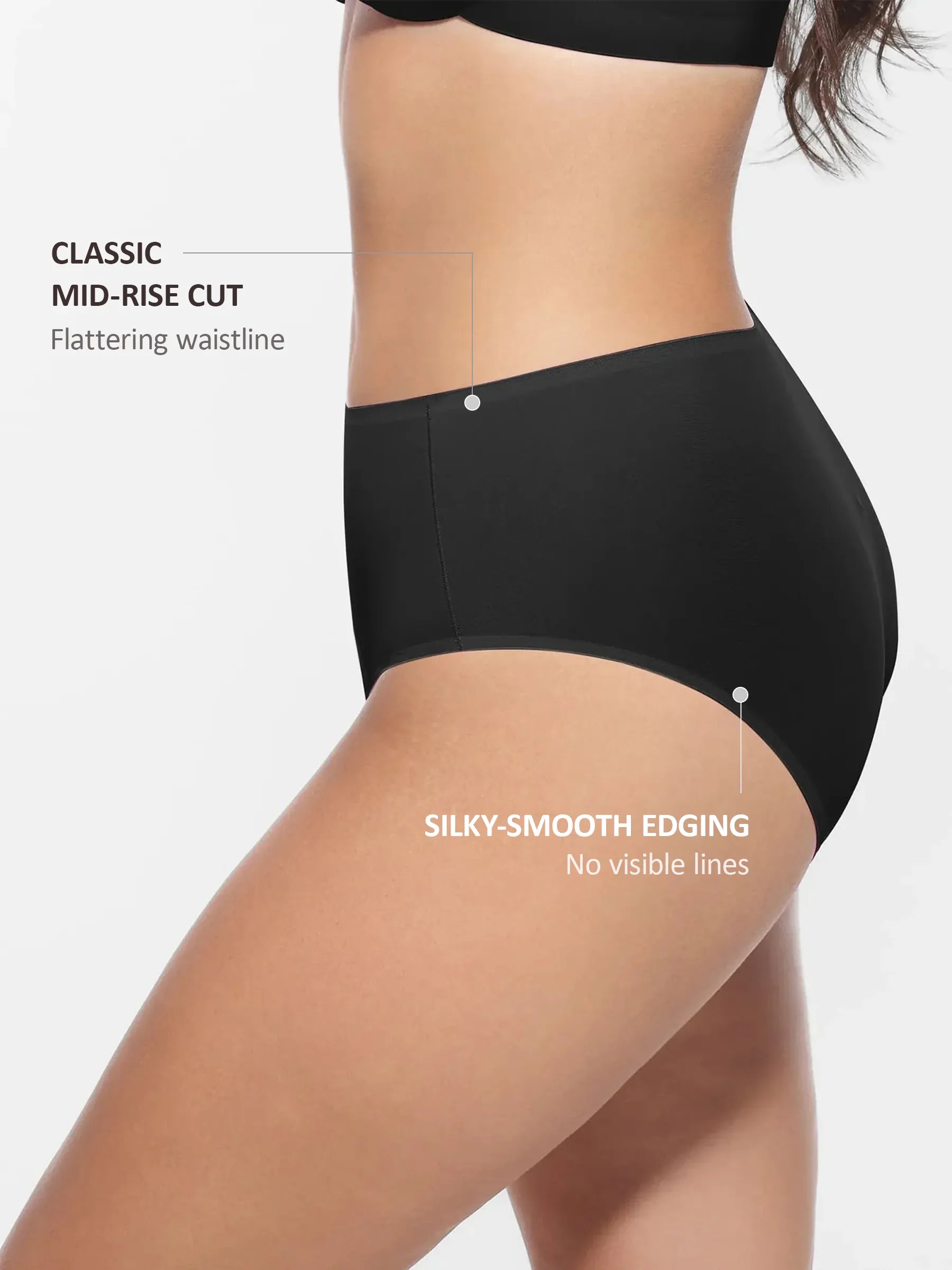 MyCurve Cloud-Like Mid-Waist Brief Panties