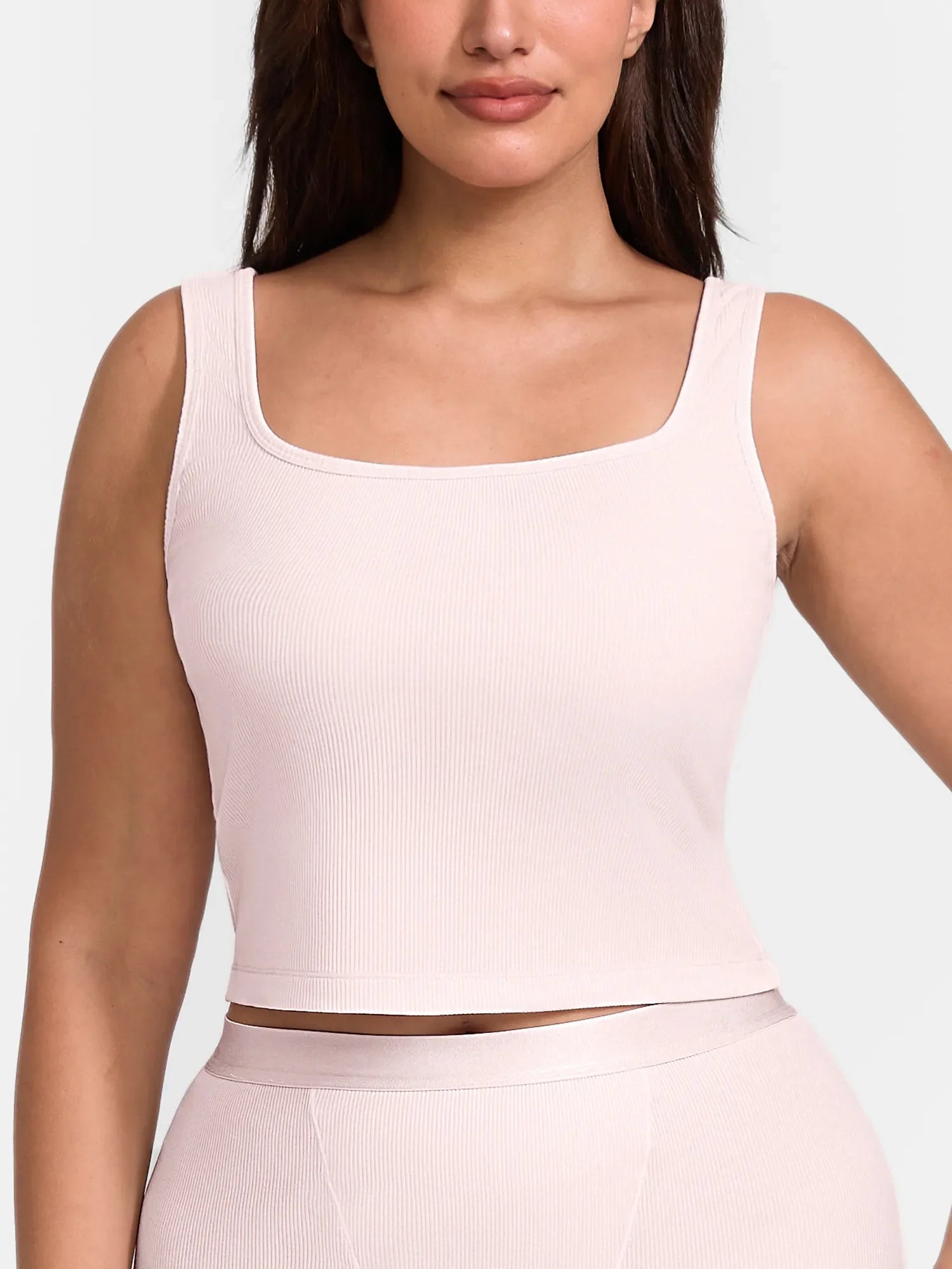 MyCurve Breathable Ribbed Sleeveless Tank Top