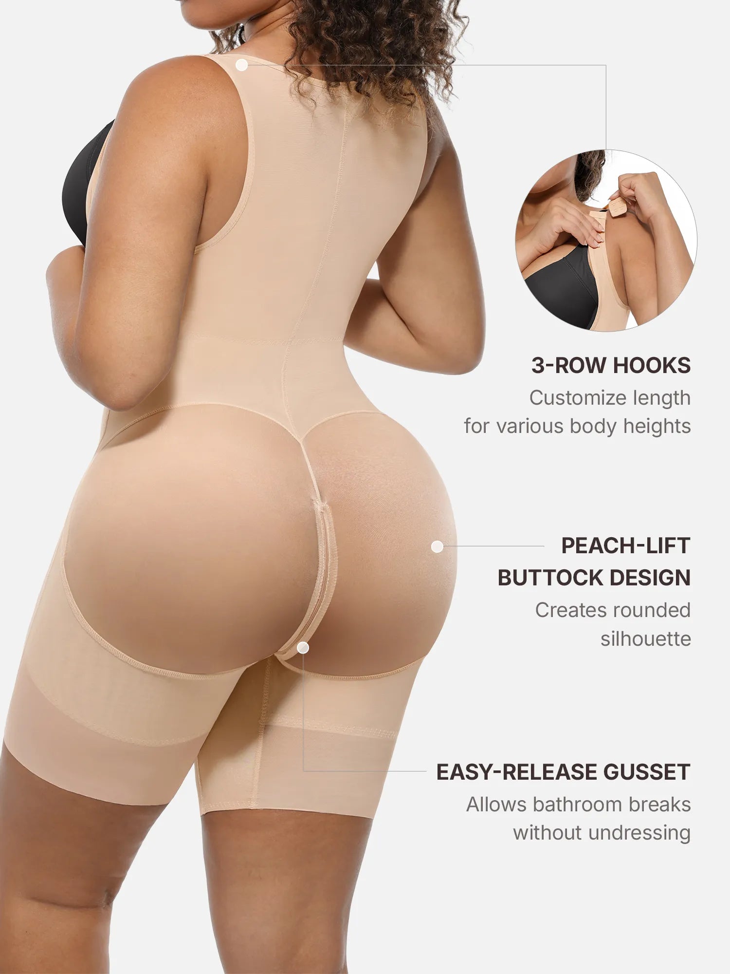 MyCurve U-Shaped Faja Tummy Control Butt Lift Bodysuit