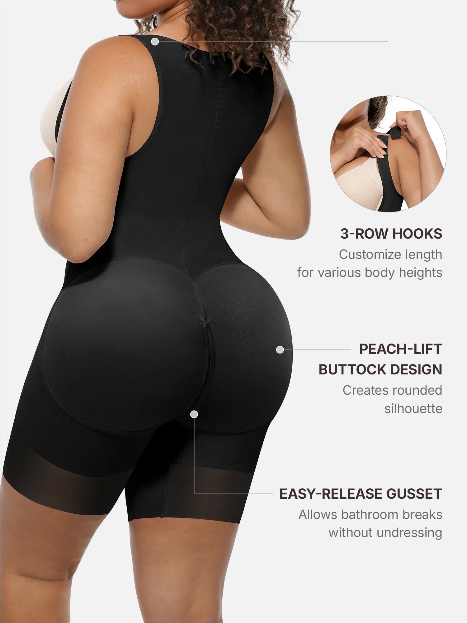MyCurve U-Shaped Faja Tummy Control Butt Lift Bodysuit