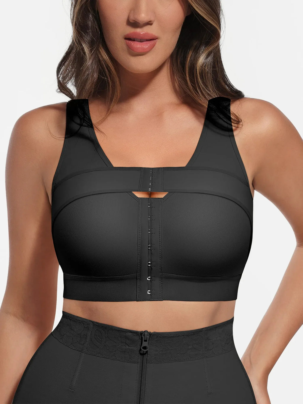 MyCurve Post-Surgical Full Coverage Bra With Support Band