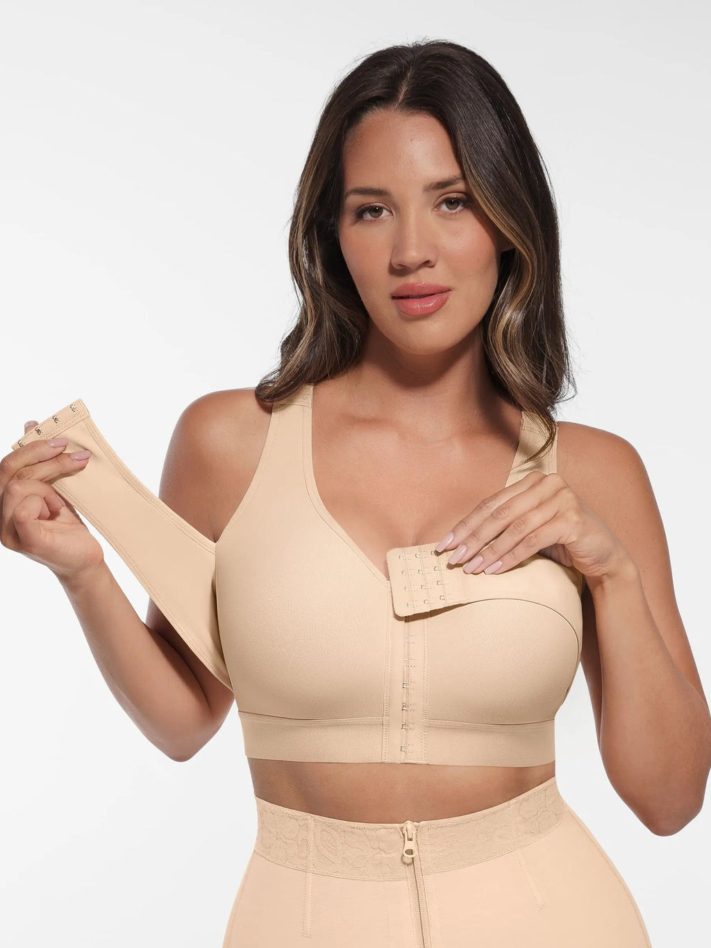 MyCurve Post-Surgical Full Coverage Bra With Support Band