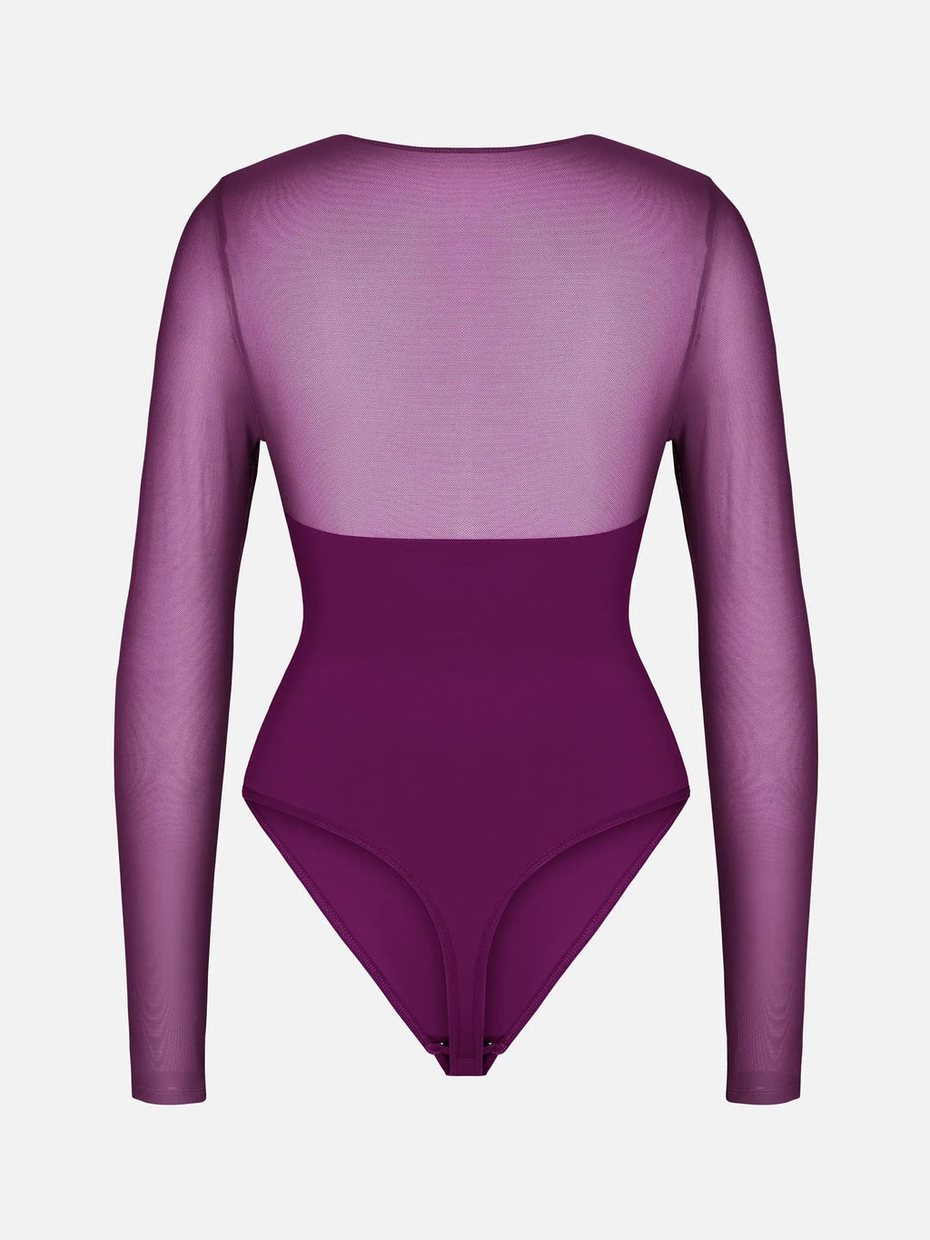 MyCurve Mesh Panel V-Neck Bodysuit
