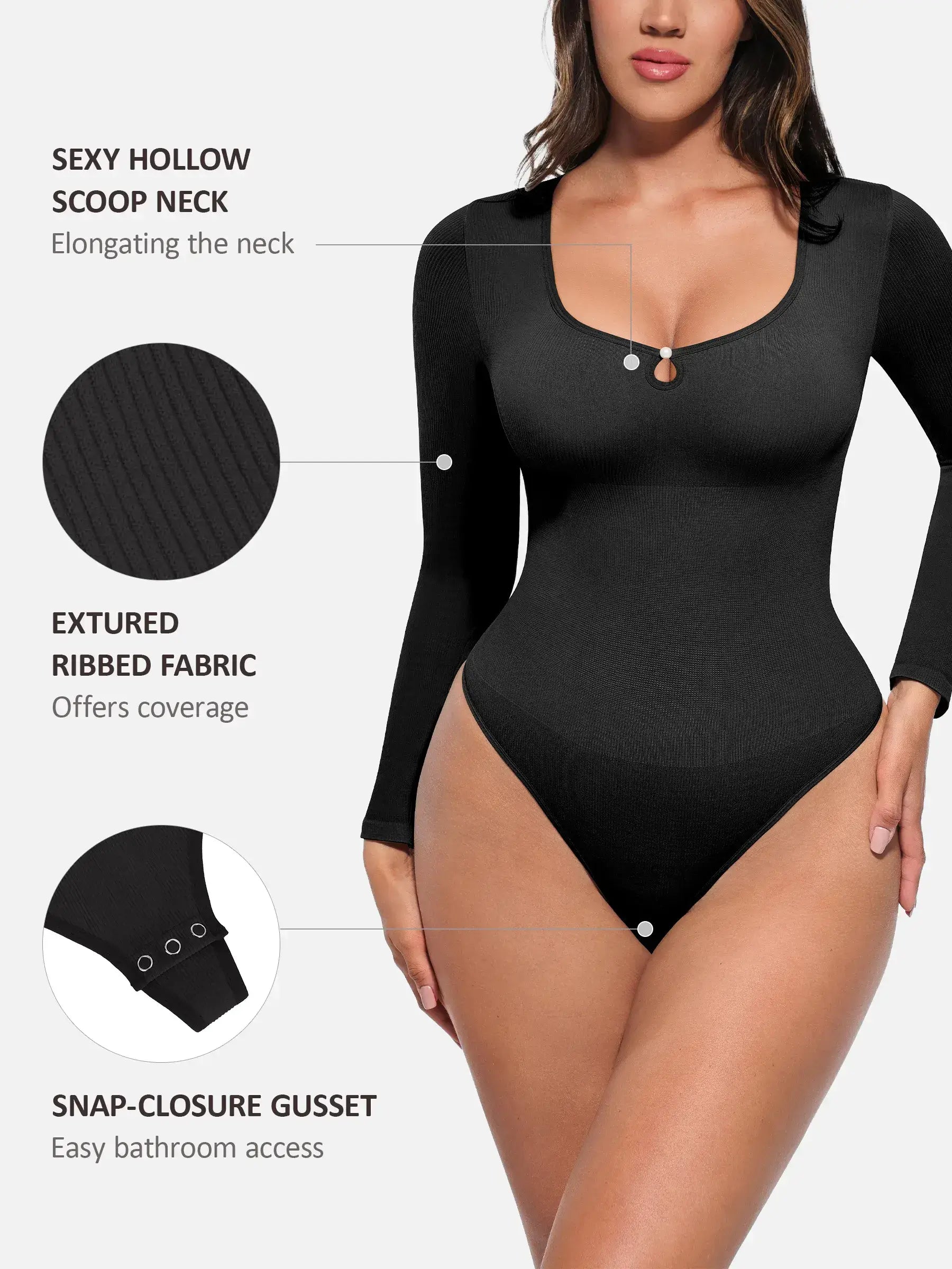 MyCurve Seamless Ribbed Bodysuit