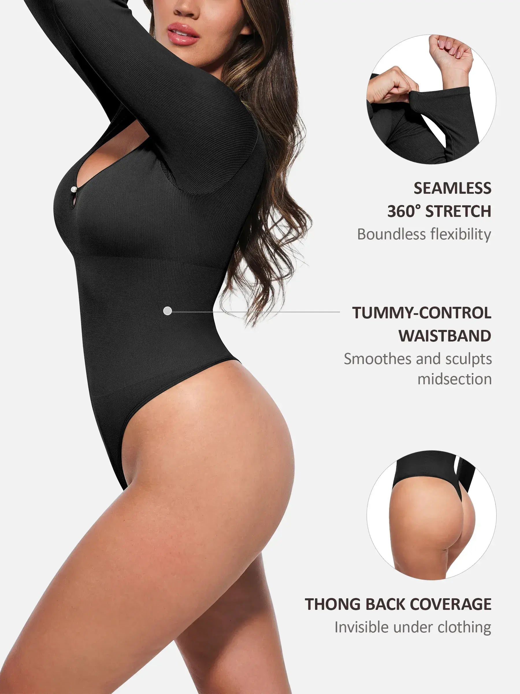 MyCurve Seamless Ribbed Bodysuit