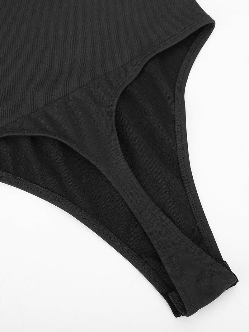 MyCurve Seamless Built-in Bra Waist and Tummy Control Thong Bodysuit