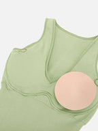 MyCurve Seamless Sleeveless Irregular Ruffled Hem Waist and Abdomen Shaping Dress